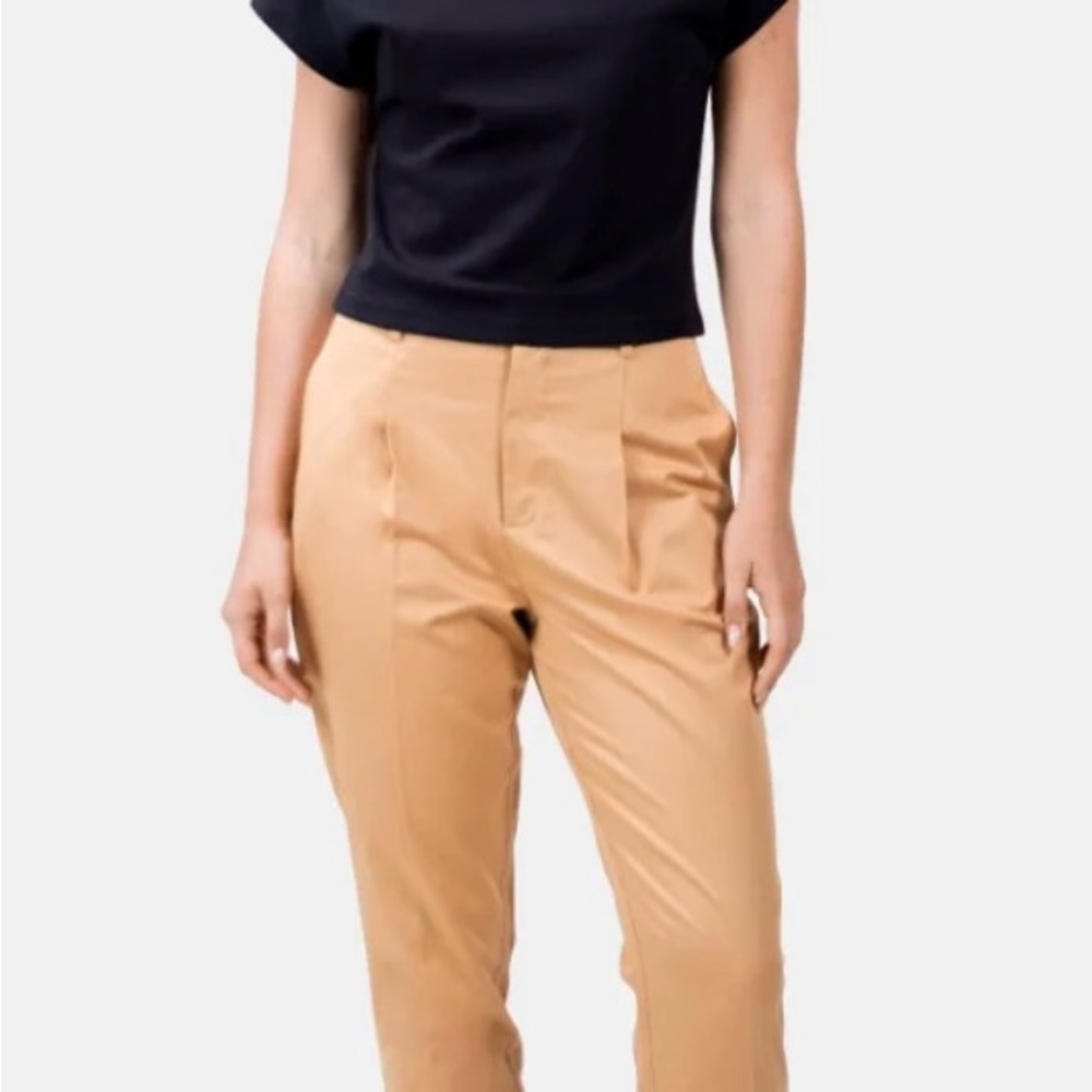 1People Peach Tailored Trousers with Straight-Leg Cut NWT